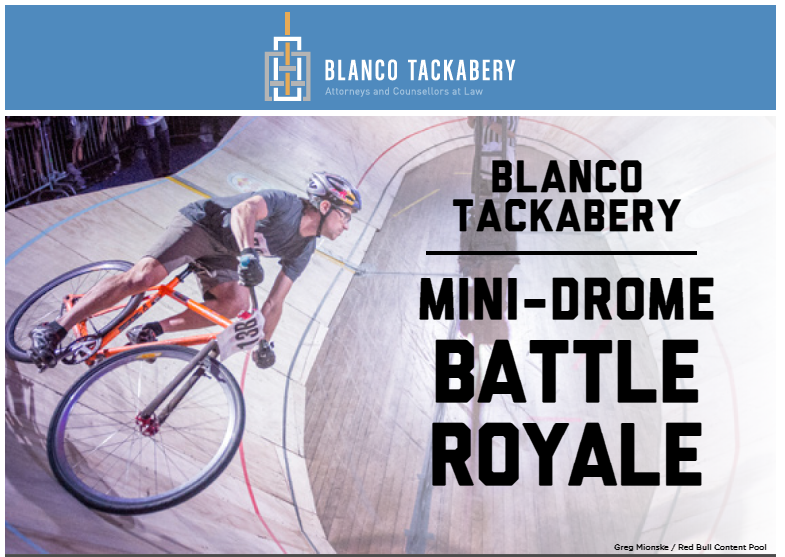 Blanco Tackabery Sponsoring Mini-Drome Cycling Event