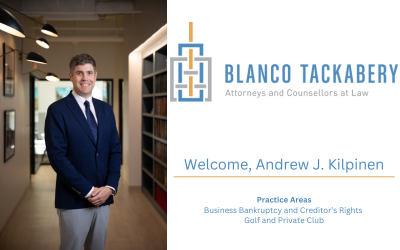 New Attorney Joins Firm’s Business Bankruptcy and Creditor’s Rights and Golf and Private Club Practice Groups