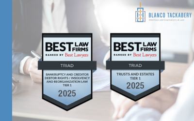 Blanco Tackabery Practice Groups Named in the 2025 edition of Best Law Firms®