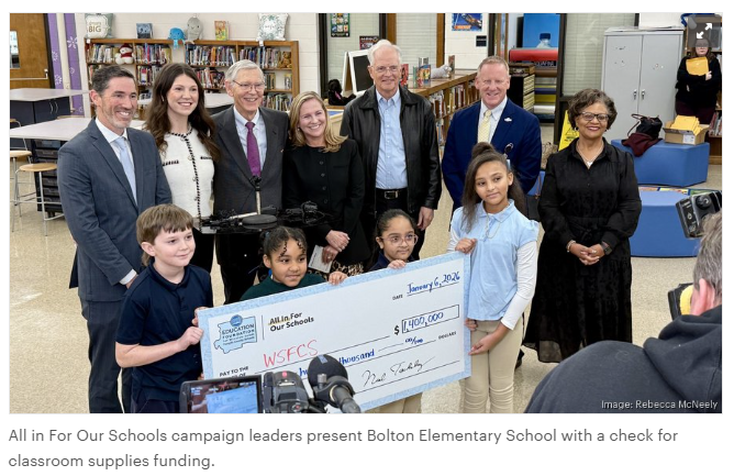 Retired Attorney Neal Tackabery Featured in the News for Leadership in All In For Our Schools Campaign