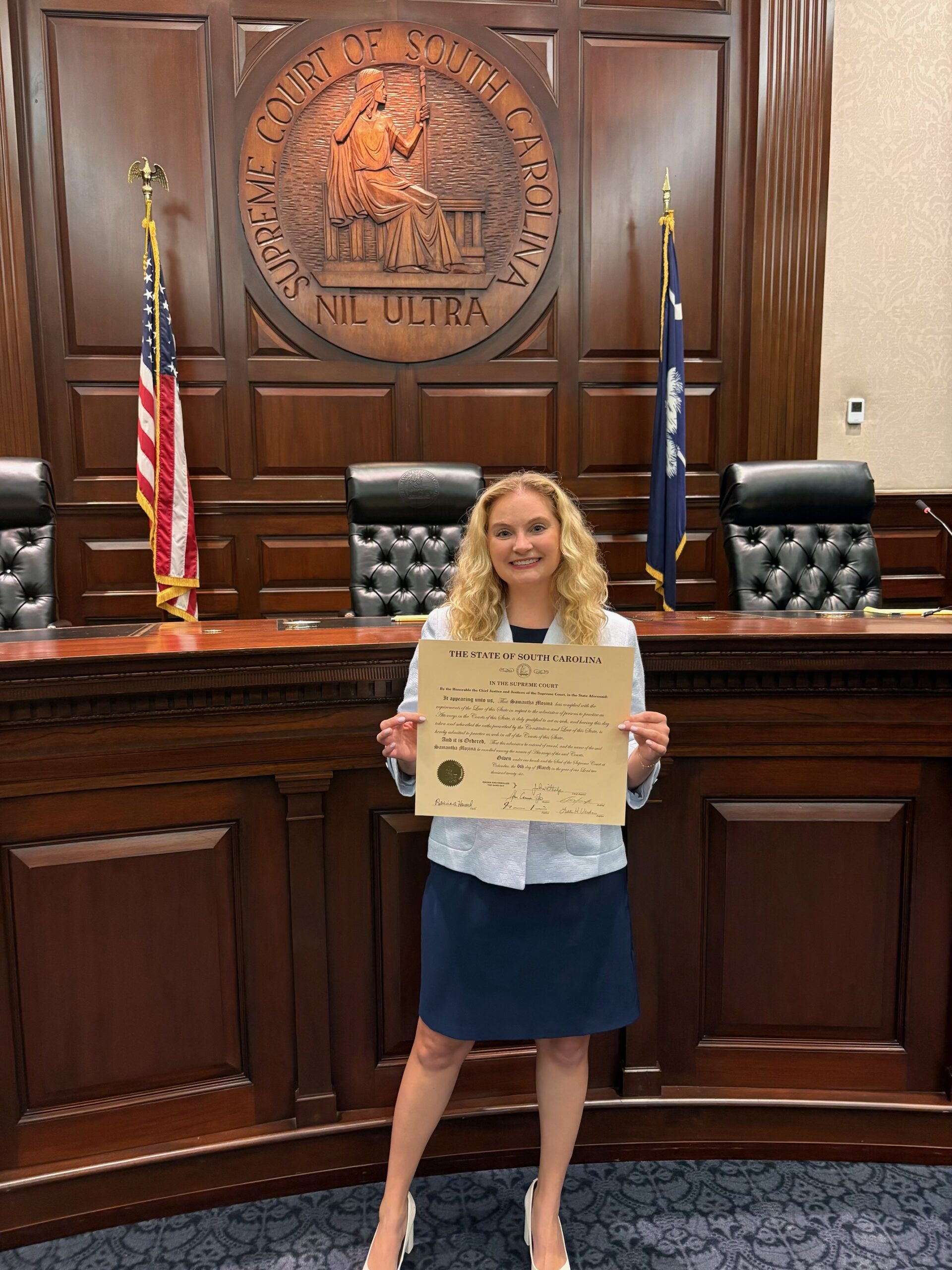 Blanco Tackabery Attorney Sworn in the State of South Carolina